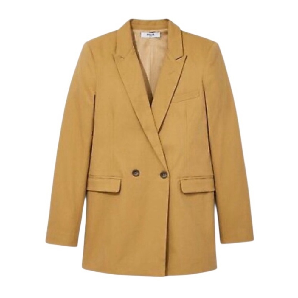 NWT Billie The Label Women's Yellow/Khaki Diana Blazer - Size XS - Picture 15 of 16